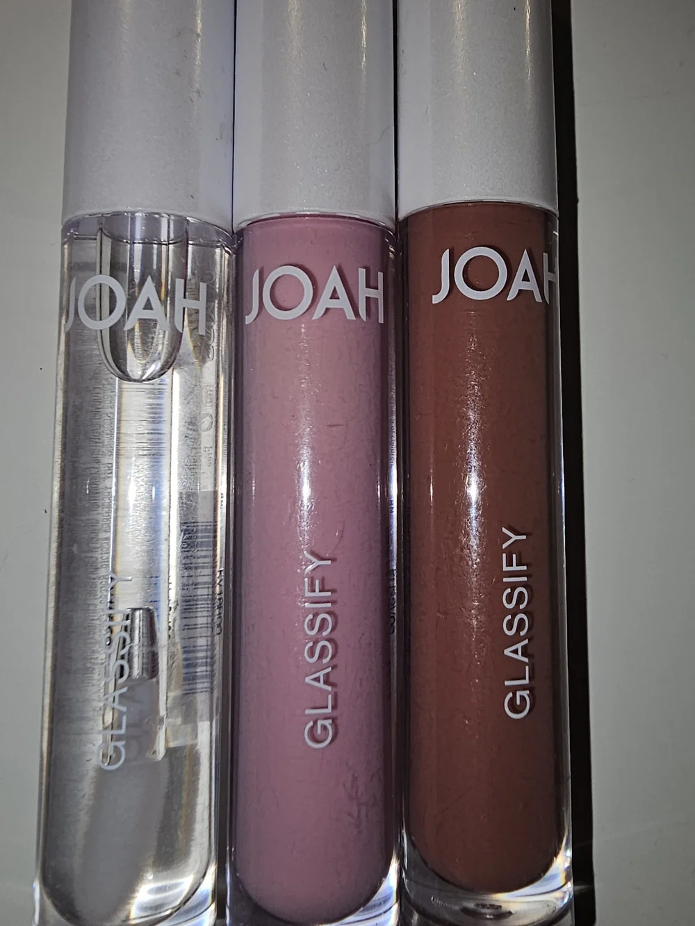 J.O.A.H. Glassify Lip Gloss Trio In Crystal Ball, Ice Queen, & Glazed